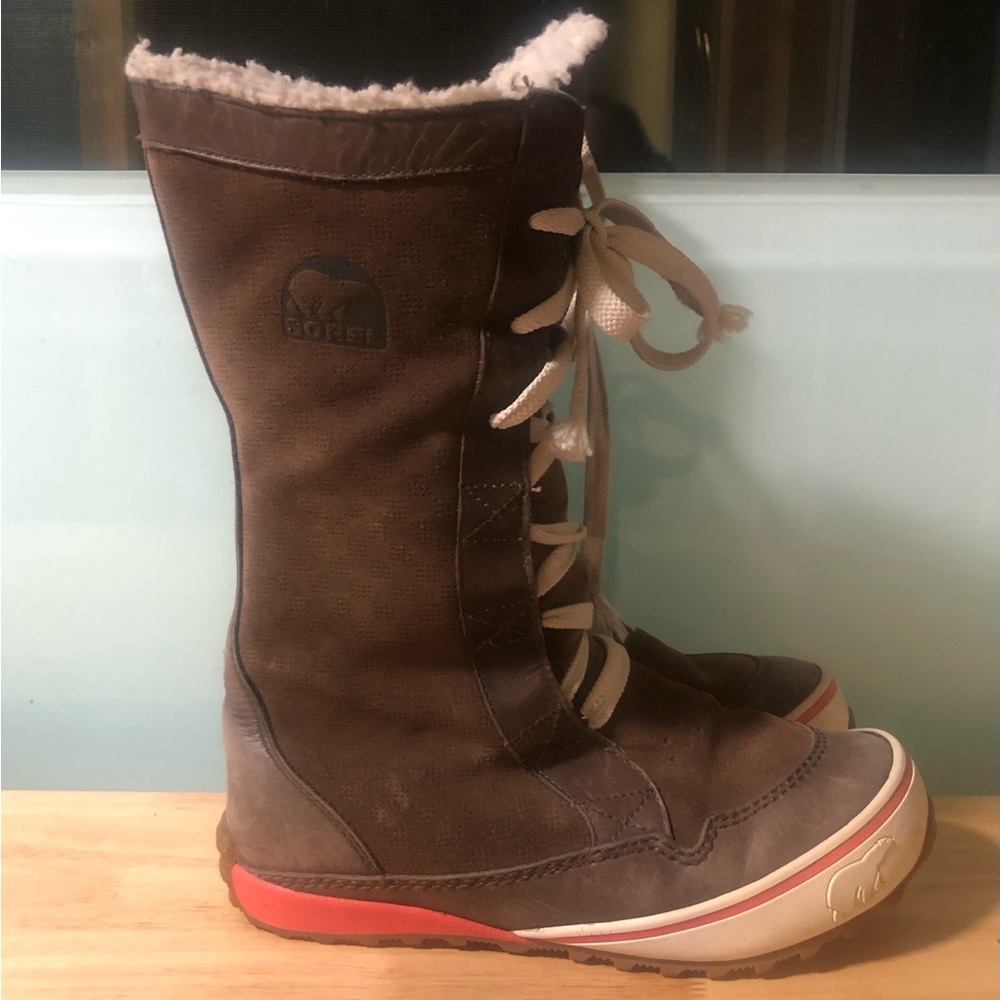 SOREL Womens Snow Winter Boots Size 7.5 Brown